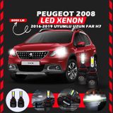 Peugeot 2008 2016-2019 Uzun Far Uyumlu Şimşek Etkili Led Xenon Light Series H7