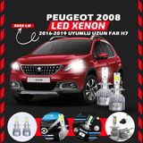 Peugeot 2008 2016-2019 Uzun Far Uyumlu Şimşek Etkili Led Xenon Performance Series H7