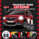 Peugeot 2008 2016-2019 Uzun Far Uyumlu Şimşek Etkili Led Xenon Premium Series H7