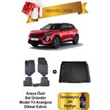 Peugeot 2008 Benzin/dizel 2019 Sonrası 3D Havuzlu Paspas ve Alt Kısım Bagaj Havuzu Set (Hediyeli) - Siyah