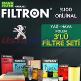 Peugeot 206 1.4 Hdı Mann Filtron Filtre Bakım Seti 2002-2009