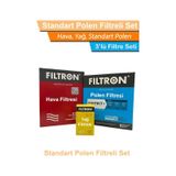 Peugeot 206 1.6 Hdı Dizel Filtron Filtre Bakım Seti 2004-2008 Hava+yağ+standart Polen