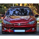 Peugeot 206 206+ 1998-2012 Uyumlu Üniversal Laguna Lip Esnek Ön Lip 2 Parça Tampon Altı Dil Karlık Ön Ek 00 Şüscaroto Aksesuar