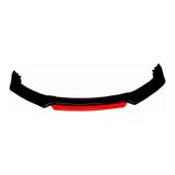 Peugeot 206 - 206+ Ön Tampon Eki Body Kit Karlık Lip 4 Parça Siyah Kırmızı