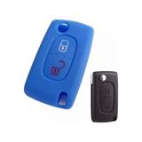 Peugeot 206 207 307 308 406 407 407 3008 5008 Silikon Anahtar Kılıfı Mavi 1 Adet
