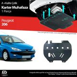 Peugeot 206 Çelik Karter Muhafaza 1998-2013 A+ Kalite