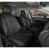 Peugeot 206 Deri Oto Koltuk Kılıfı Ön Arka Set Exclusıve Serisi Siyah Scr