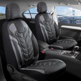 Peugeot 206 Lüx Deri Oto Koltuk Kılıfı Ön Arka Takım Set Classy SİYAH GRİ