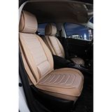 Peugeot 206 Lüx Deri Oto Koltuk Kılıfı Ön Arka Takım Set Eagle BEJ