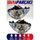 Peugeot 206 Sağ Sol Ön Far Takımı 2 Adet Manuel Ayarlı 2003-2008