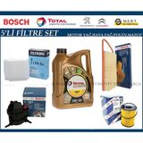 Peugeot 207 1.4 Hdı Filtre Bakım Seti +Motor Yağı 2006-2010 - Beyaz