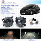 Peugeot 207 2006-2009 Beyaz Led Xenon Sis Farı Seti