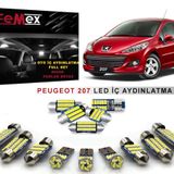 Peugeot 207 LED İç Aydınlatma Ampul Seti FEMEX Parlak Beyaz