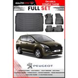 Peugeot 3008 2015 Model 4d Üst Bagaj ve Pro Serisi Havuzlu Paspas Takımı - Siyah