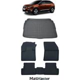 Peugeot 3008 2016 Model 5d Premium Ekstra Havuzlu Paspas ve Bagaj Havuzu Set - Siyah