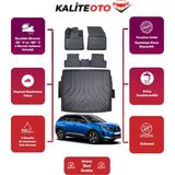 Peugeot 3008 2016 Model Üst Bagaj Havuzu+4d Araca Özel Havuzlu Paspas Takımıı Prqx - Siyah