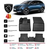 Peugeot 3008 2017-2024 4.5d Premium Havuzlu Siyah Paspas Takımı Kokusuz