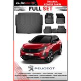 Peugeot 3008 2017 Model 4d Alt Bagaj ve Pro Serisi Havuzlu Paspas Takımı - Siyah