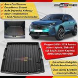 Peugeot 3008 Bagaj Havuzu ALT BAGAJ (Derin Kademe) 2024 Sonrası BOSSE 3D Bagaj Havuzu