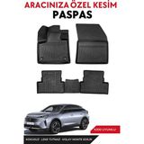 Peugeot 3008 Elektirikli 2025 Model Araca Özel Havuzlu Paspas Takım - Siyah