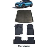 Peugeot 3008 Elektrikli 2024 Model 5d Premium Ekstra Havuzlu Paspas ve Bagaj Havuzu Set - Siyah