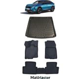 Peugeot 3008 Elektrikli 2025 Model 5d Premium Ekstra Havuzlu Paspas ve Bagaj Havuzu Set - Siyah