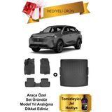 Peugeot 3008 Hybrid 2024-2025 Araca Özel 4d Havuzlu Paspas ve Bagaj Havuzu Set (Hediyeli) - Siyah