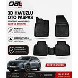 Peugeot 3008 Hybrıd 2024 ve Sonrası 3D Havuzlu Paspas(1.kalite) - Siyah