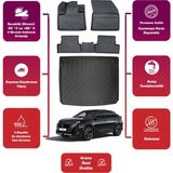 Peugeot 3008 Hybrid 2025 Model Üst Bagaj Havuzu+4d Araca Özel Havuzlu Paspas Takımıı Proxy - Siyah