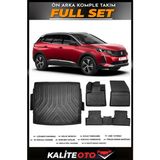 Peugeot 3008 Üst Bagaj Havuzu+4.5d Havuzlu Paspas Seti 2022 Model - Siyah