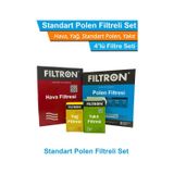 Peugeot 301 1.6 Hdı Dizel Filtron Filtre Bakım Seti 2012-2017 Hava+yağ+yakıt+standart Polen