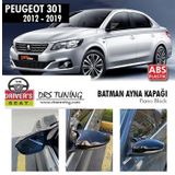 Peugeot 301 (2012-2021) Batman Yarasa Ayna Kapağı (piano Black)