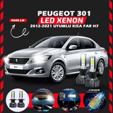 Peugeot 301 2012-2021 Kısa Far Uyumlu Şimşek Etkili Led Xenon Pro Series H7