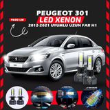 Peugeot 301 2012-2021 Uzun Far Uyumlu Şimşek Etkili Led Xenon Pro Series H1