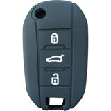 Peugeot 301 308 Anahtar Uyumlu Silikon Oto Anahtar Kumanda Kabı Kılıf Siyah - Belirtilmemiş