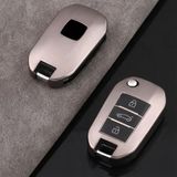 Peugeot 301 Citroen C-Ellyse Berlingo 2024 Anahtar Uyumlu Silikon Oto Anahtar Kumanda Kabı Kılıf Gri - Belirtilmemiş