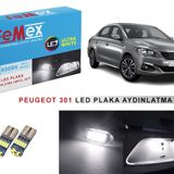 Peugeot 301 LED Plaka Aydınlatma Ampul Seti FEMEX Parlak Beyaz