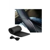 Peugeot 301 Uyumlu Dikmeli Direksiyon Kilifi Noktali Siyah (38×11Cm)