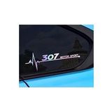 Peugeot 301 Yan Cam Sticker Oto Kapı 20 Cm X 7 Cm Holo-Chroma
