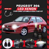 Peugeot 306 1999-2002 Kısa Far Uyumlu Şimşek Etkili Led Xenon Light Series H7