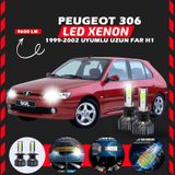 Peugeot 306 1999-2002 Uzun Far Uyumlu Şimşek Etkili Led Xenon Pro Series H1