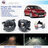 Peugeot 307 2005-2008 Beyaz Led Xenon Sis Farı Seti