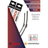 Peugeot 307 2005-2008 Muz Tipi Aerotwin Plus Ön Silecek Takımı Bosch AP700U+AP650U