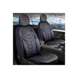 Peugeot 307 Lüx Deri Oto Koltuk Kılıfı Ön Arka Takım Set Classy MAVİ SİYAH
