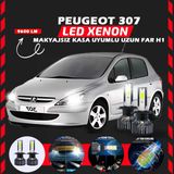 Peugeot 307 Makyajsız Kasa Uzun Far Uyumlu Şimşek Etkili Led Xenon Pro Series H1