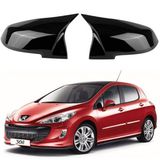 Peugeot 308 07-13 Araca Özel Batman Yarasa Ayna Kapağı Pianoblack