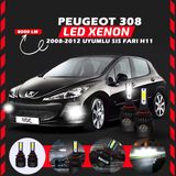 Peugeot 308 2008-2012 Sis Farı Uyumlu Şimşek Etkili Led Xenon Light Series H1