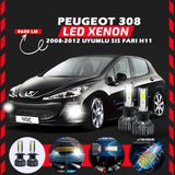 Peugeot 308 2008-2012 Sis Farı Uyumlu Şimşek Etkili Led Xenon Pro Series H1