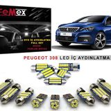 Peugeot 308 LED İç Aydınlatma Ampul Seti FEMEX Parlak Beyaz