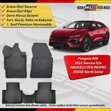 Peugeot 408 Paspas Araca Özel 2022 ve Sonrası Derin Havuzlu Paspas Bosse North Serisi - Siyah